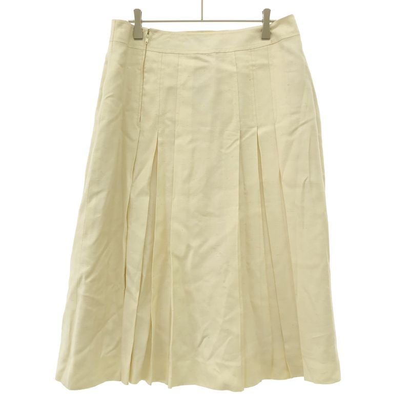 Celine Vintage Flared Skirt Ivory 46