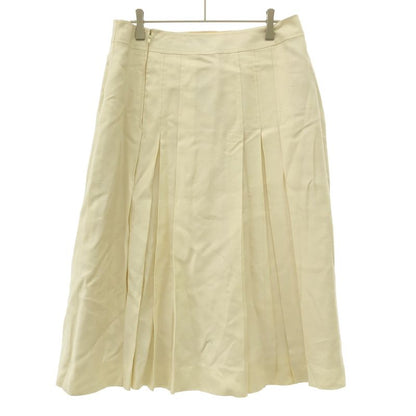 Celine Vintage Flared Skirt Ivory 46