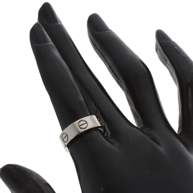 Cartier Love Ring #50 Ring - 18K White Gold Ladies
