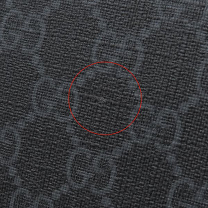 Gucci Shoulder Bag GG Black Small GG Supreme Canvas Black Silver Hardware Black