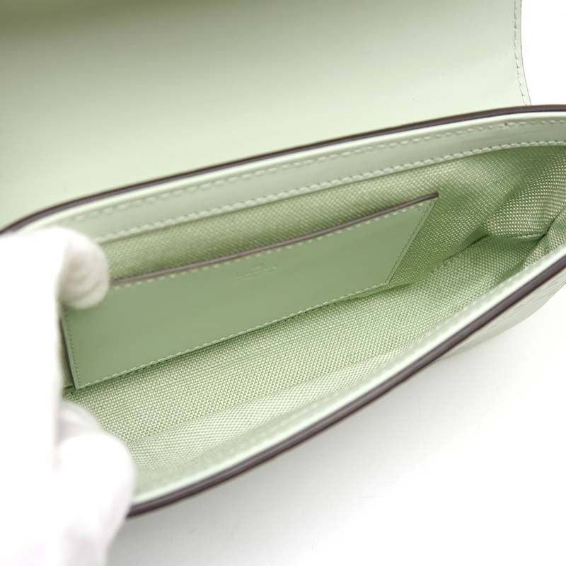 Gucci GG Super Mini Shoulder Bag 772794 Green Crossbody