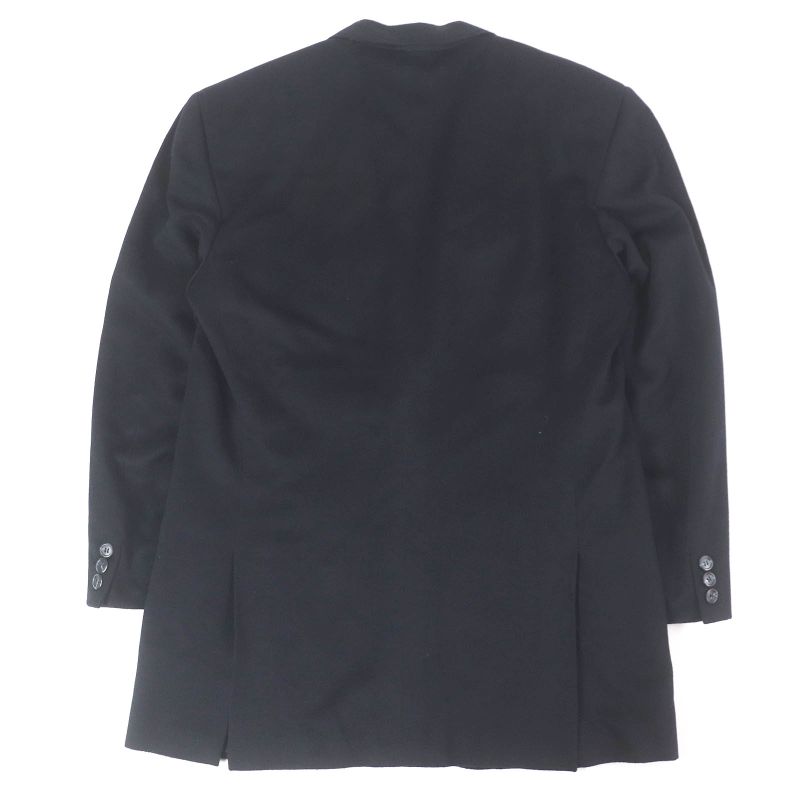 Gucci Vintage 100% Cashmere Single Tailored Jacket With Logo All Over The Back