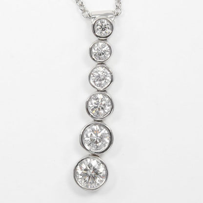 Tiffany & Co Jazz Drop Pt950platinum X 6P Diamon Ladies 4.7g Necklace