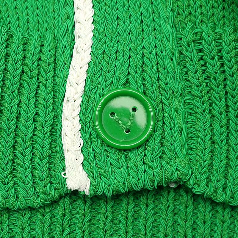 Bottega Veneta Interciato Cardigan 701816 M Green