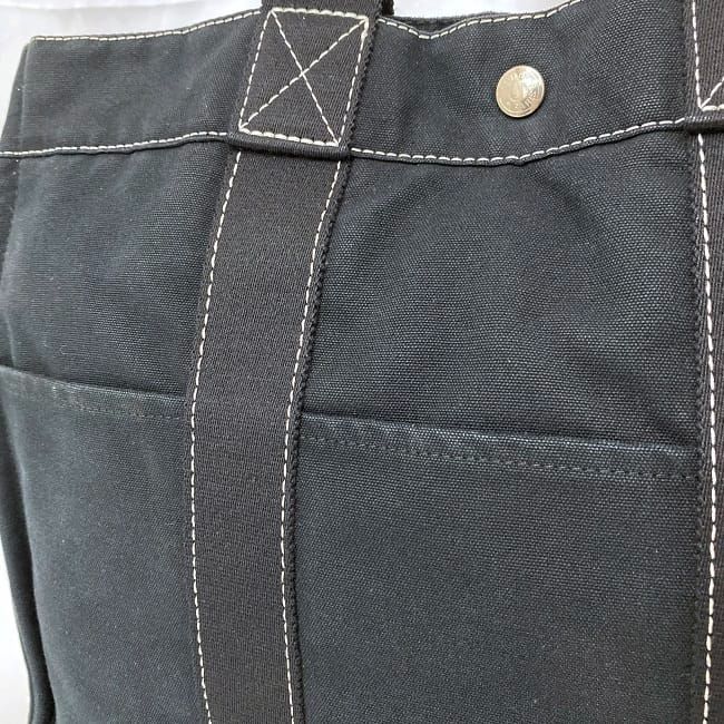 Hermes Deauville Tote MM Navy Black Ec20554