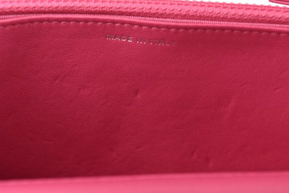 Chanel Chain Wallet Shoulder Bag Long Wallet Clutch Chanel Lambskin Pink Silver