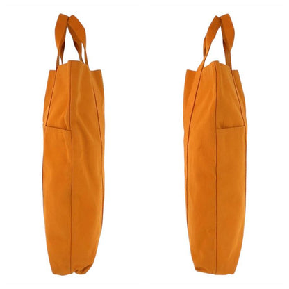 Hermes Fourre Tout Cabas French Festival Hawaii Limited Orange Canvas Tote Bag