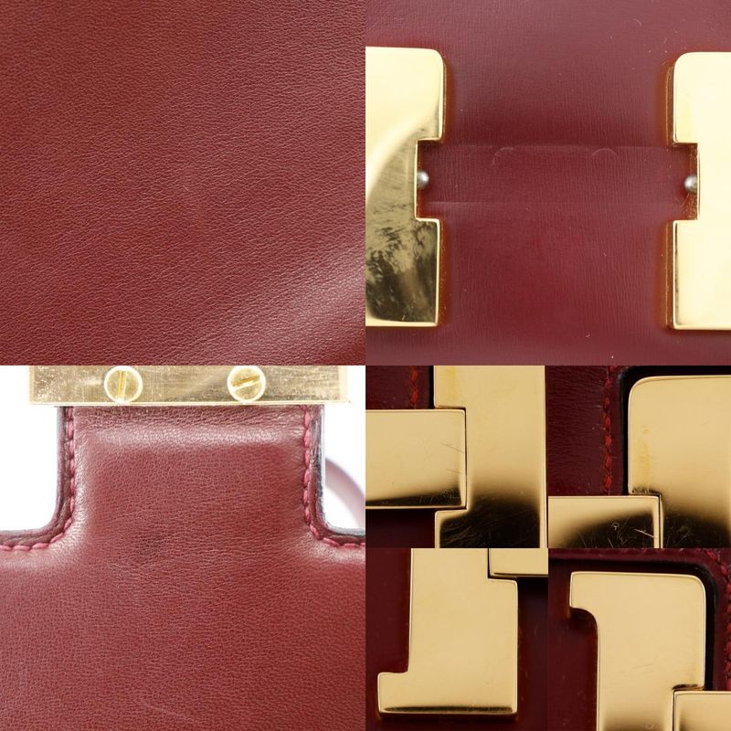 Hermes Constance 23 Box Calf ○K Ladies Shoulder Bag