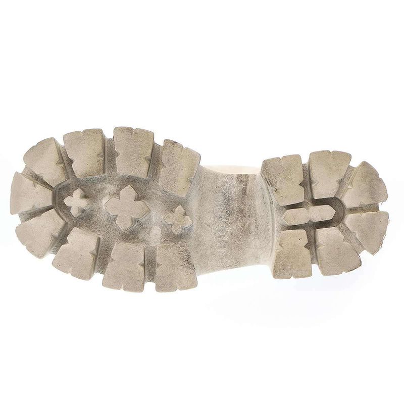 Prada Monolith Brushed Leather Lace Up Shoes 708 White 36