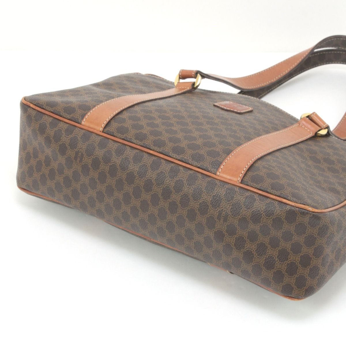 Celine Macadam Pattern Tote Bag Brown