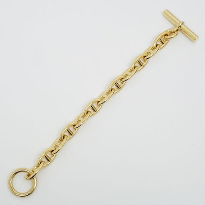 Hermes Chaine D'ancre GM Bracelet 750 YG Yellow Gold 12 Pieces Approx