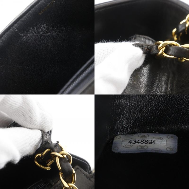 Chanel Diana 22 Chain Shoulder Matelasse A01164 Lambskin Black Ladies Shoulder