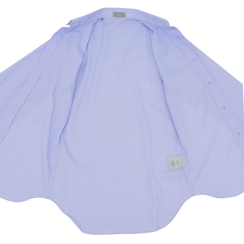 DIOR Homme 013c502a4771 100% Cotton Long Sleeve Shirt With Wing Tailoring