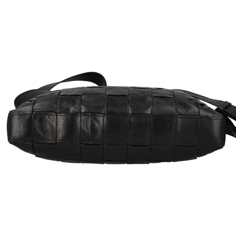 Bottega Veneta Maxi 2-Way Briefcase 629072 Intrecciato Men's Briefcase Black