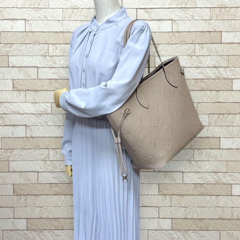 Louis Vuitton Neverfull MM Monogram Empreinte Tote Bag Monogram Empreinte