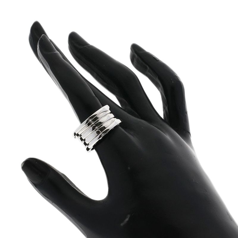 Bvlgari B-zero1 4-band #57 Ring 18K White Gold Ladies