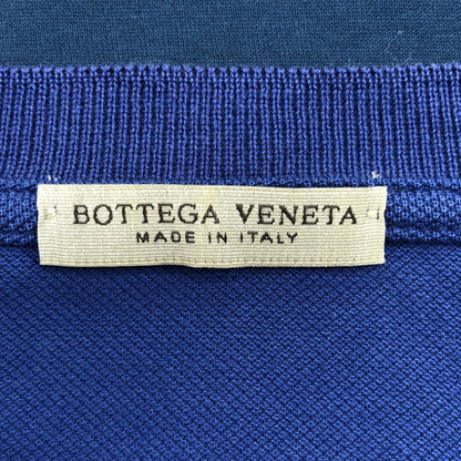 Bottega Veneta Cotton Bicolor Crew Neck T-shirt - 46 - Blue - Mens
