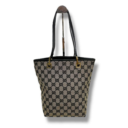 Gucci Mini Tote Bag GG Canvas Shoulder GG Pattern Black 21099