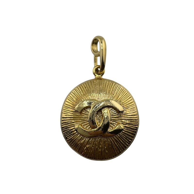 Chanel Necklace Top Vintage Coco Mark Necklace Branded Chain Jewelry Gold Ladies