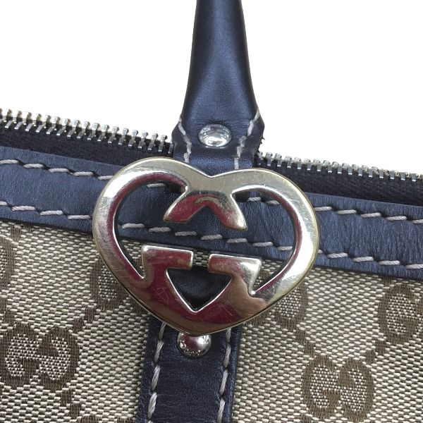 Gucci 257069 GG Pattern Handbag Canvas Tote Bag Gucci Beige
