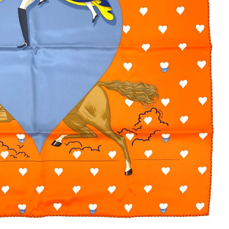 Hermes Scarf Carre 70 Tea Time Medaillons Tea Time Medallions Orange