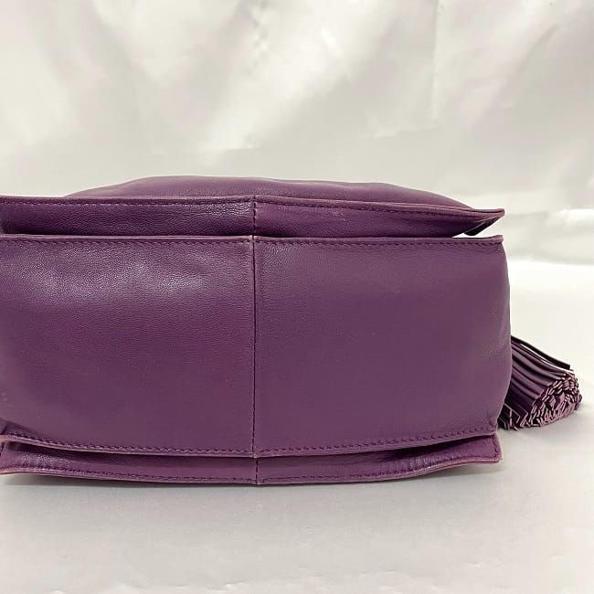 Loewe Shoulder Bag Flamenco Purple 2way Nappa Leather Preowned