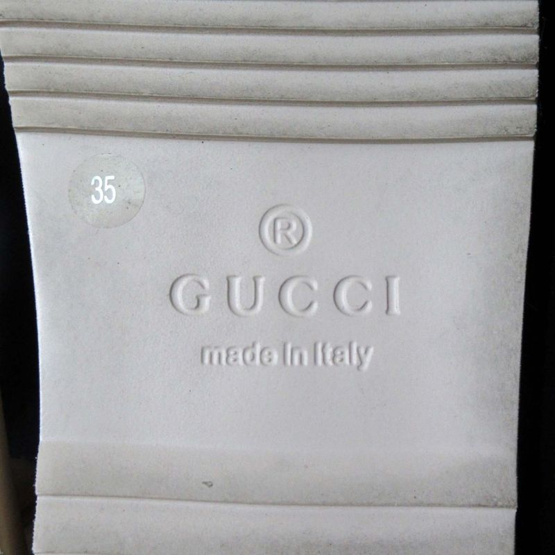 Gucci GG Rhinestone Sports Sandals Size 35 Approx 22cm (8.66in) Beige Ladies