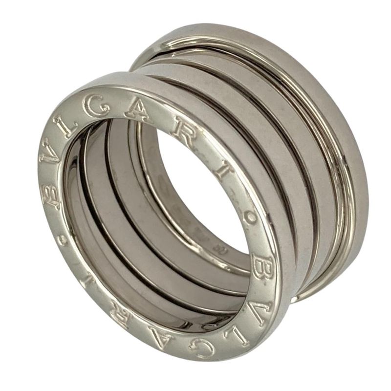 Bulgari Bvlgari B-zero1 3 Band Ring #50 18K White Gold 111g