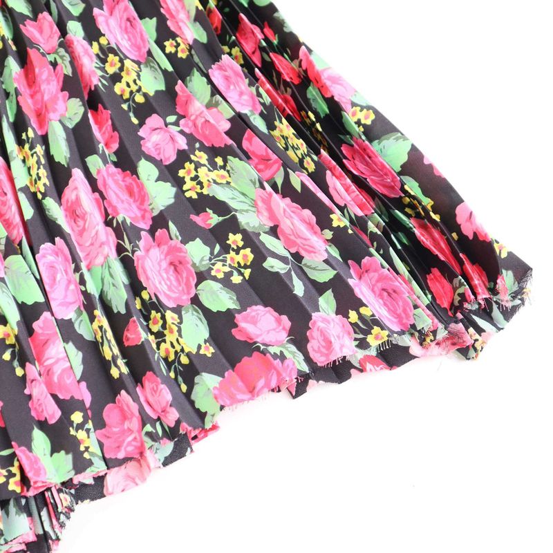 Balenciaga Flower Pleats Skirt 680310 Tll82 Mix 34