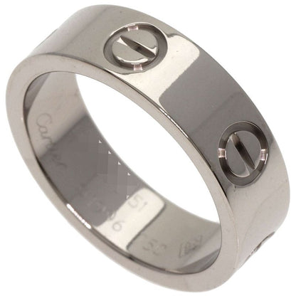 Cartier Love Ring #51 Ring - 18K White Gold Ladies