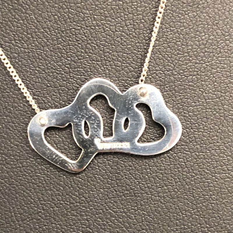 Tiffany & Co Tiffany & Co Triple Open Heart Necklace 3strand Silver 925 Ladies