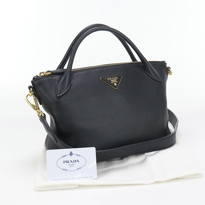 Prada 2WAY 1ba111 2BBE F0002 Handbag Leather Women