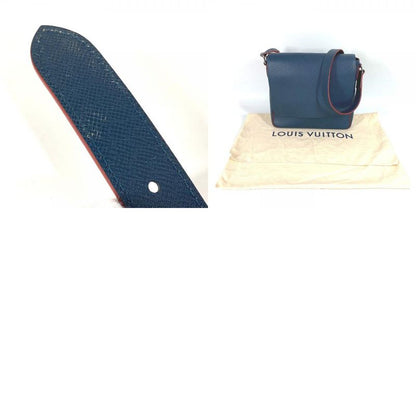 Louis Vuitton Shoulder Bag Romain PM NM M30623 Taiga Leather Océan Navy