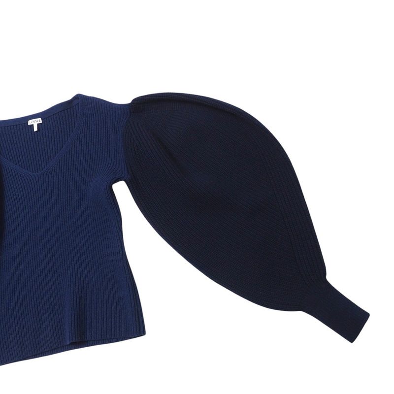 Loewe Sweater Size S Volume Sleeve Knit Sweater [recommended] Made In Italy