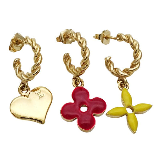 Louis Vuitton Earrings Women's Men's Brand Metal Boucle Dreille Sweet Monogram