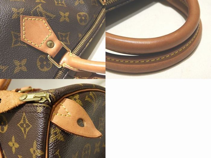 Louis Vuitton Speedy 30 M41526 Handbag Mini Bosun Shape Women's Monogram Brown