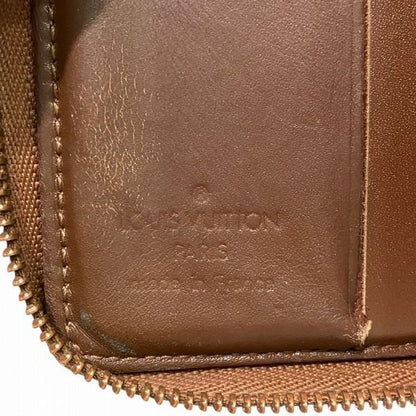 Louis Vuitton Monogram Vernis Blume M91152 Round Zipper Bifold Wallet Unisex