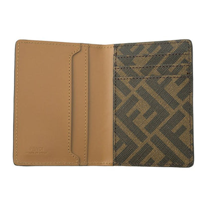 Fendi Card Case FF Square Beige