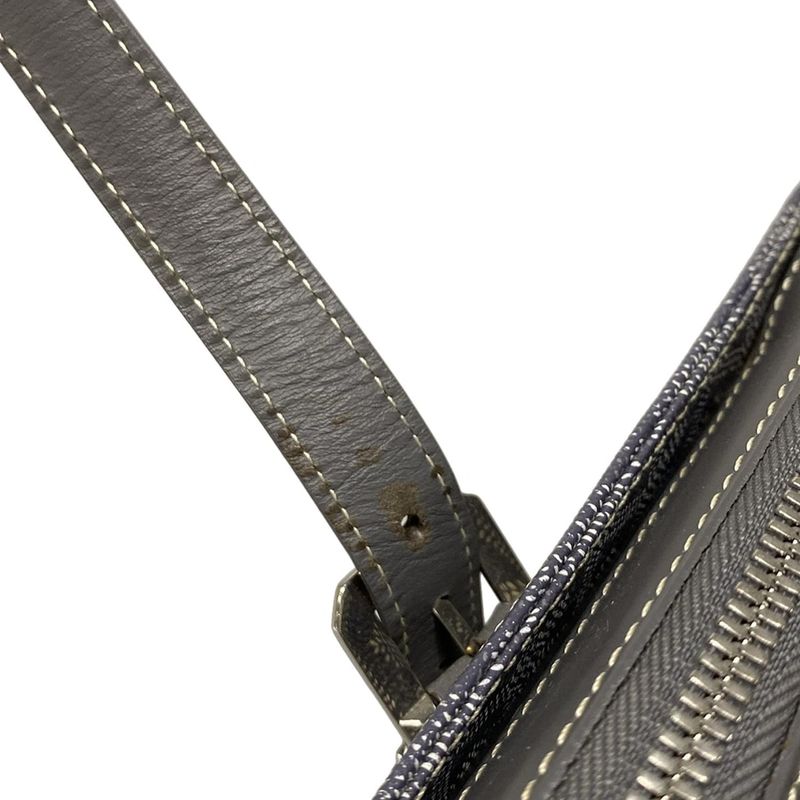 Goyard Shoulder Bag Mali Gallant MM Gray Leather