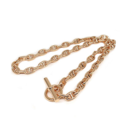 Hermes Necklace Chaine D'ancre T PM 62 Frames 18K Pink Gold 750 Pink