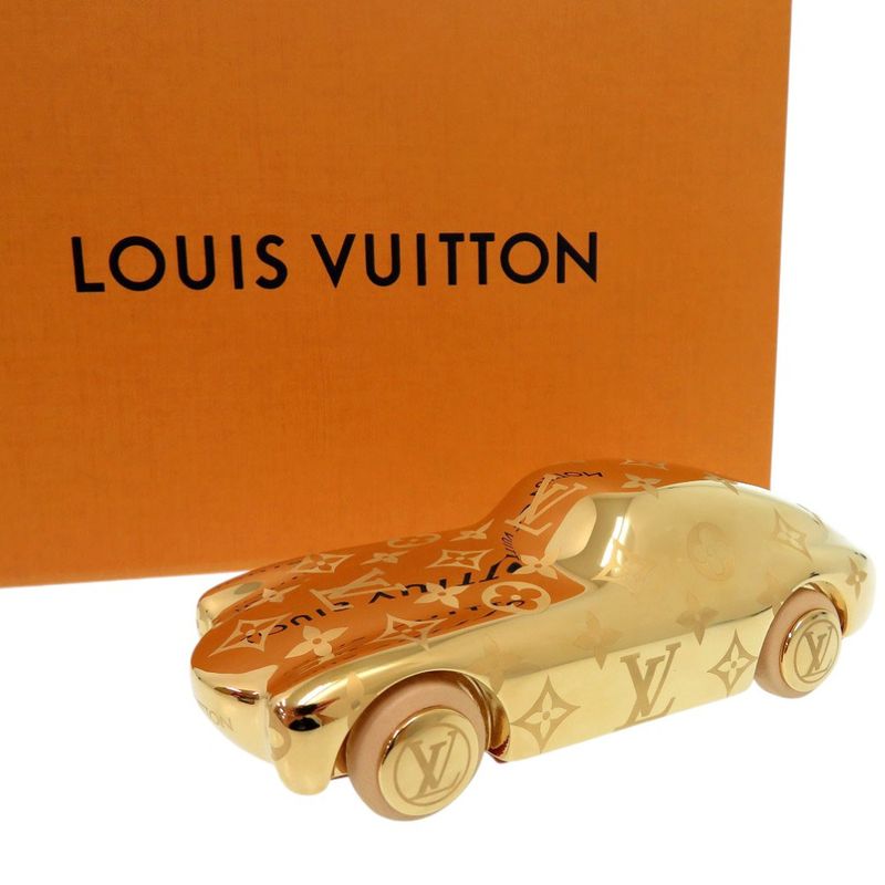 Louis Vuitton Voguez Volez Voyagez Paperweight Monogram R97981 Object Car Brass