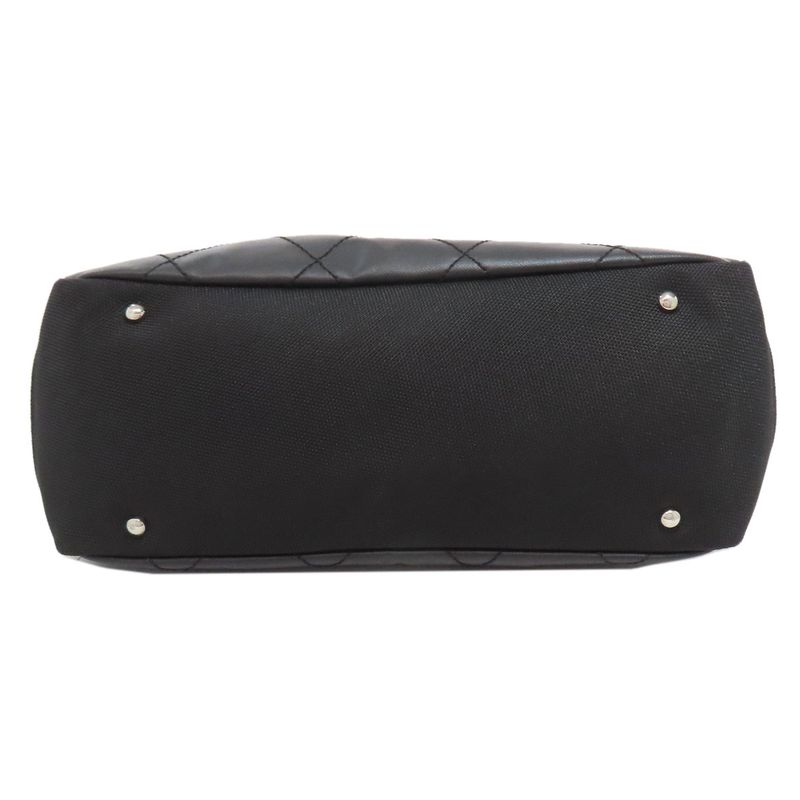 Chanel Paris Biarritz Silver Hardware Tote Bag Calf Women