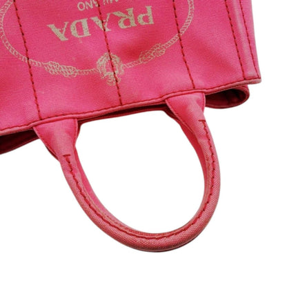 Prada 1 Bg439 Canapa Handbag Mini Tote Bag Pink