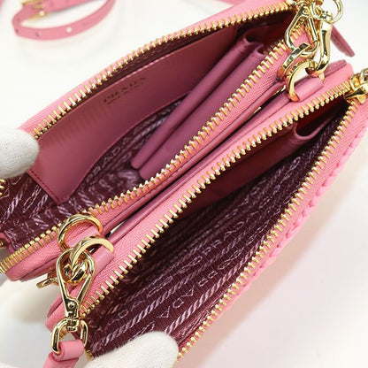 Prada Crochet Mini Pouch Pr88074 Shoulder Bag Raffia Crochet Mini Pouch Women