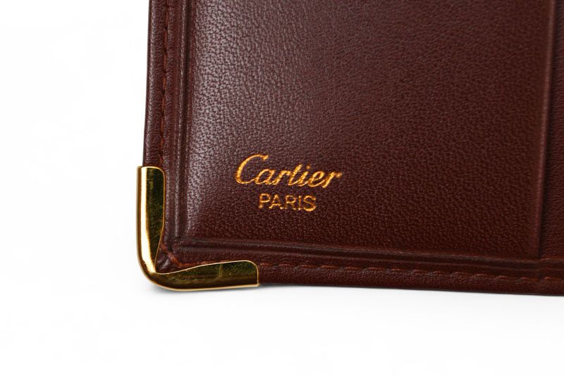 Cartier Fold Wallet Vintage Cartier Men's Wallet Must De Cartier Bordeaux