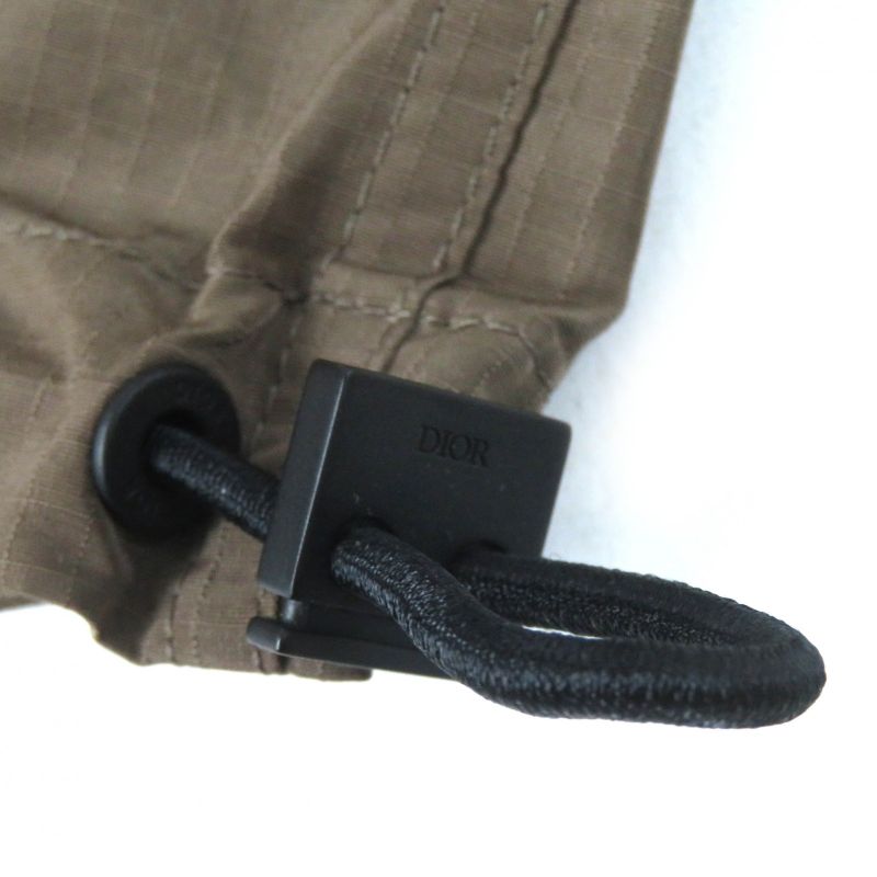 DIOR Christian DIOR Homme 293c179a4717 Buckle Bermuda Logo Patch Shorts Brown 52 Made In