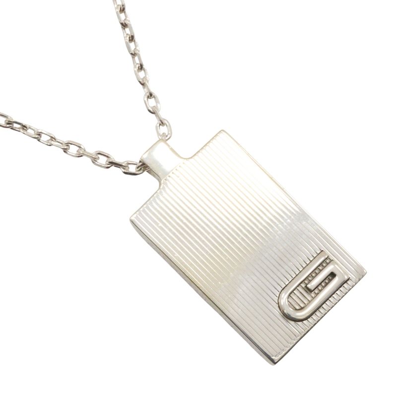 Gucci G Mark Plated Silver 925 Unisex 21.0g Necklace