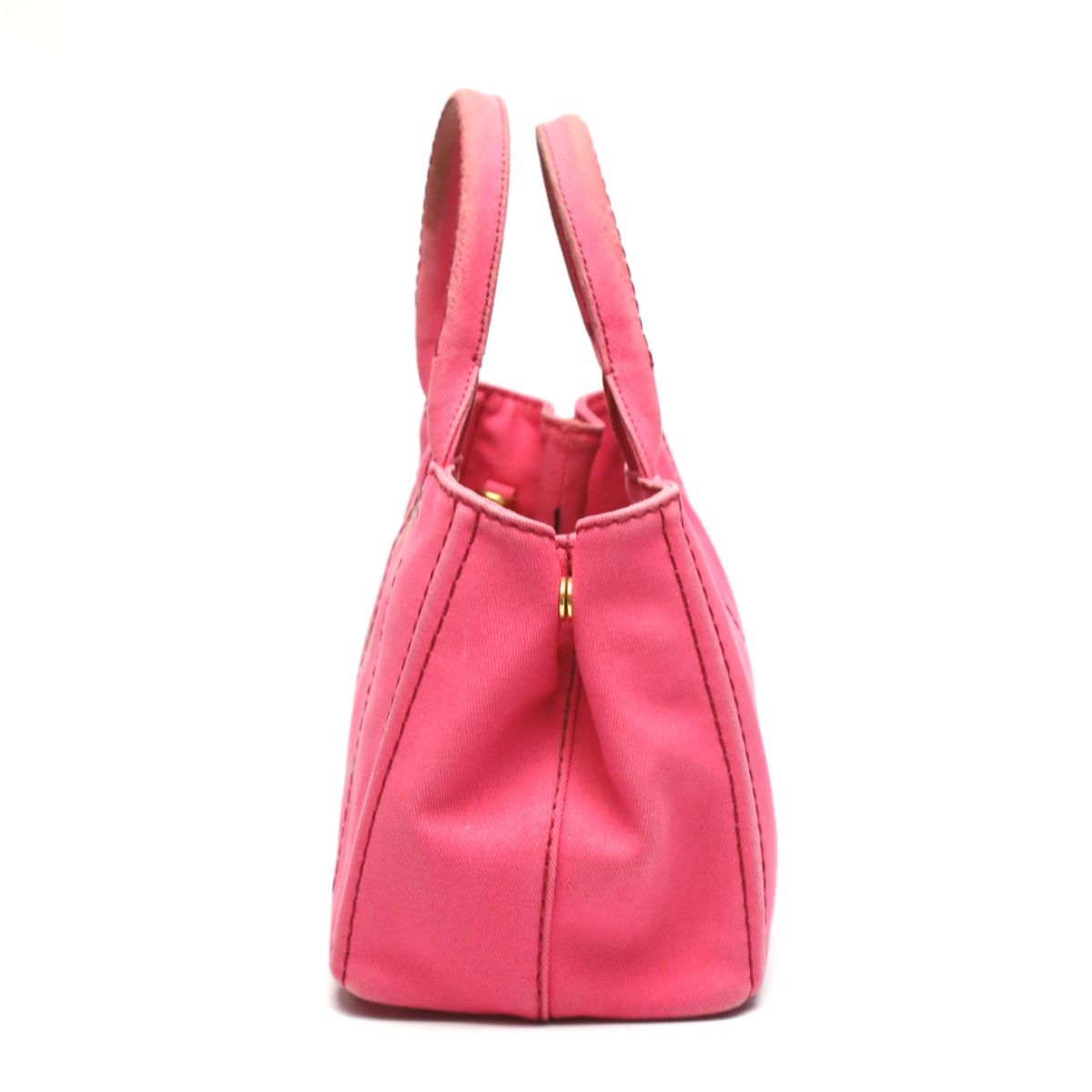 Prada 1 Bg439 Canapa Handbag Mini Tote Bag Pink