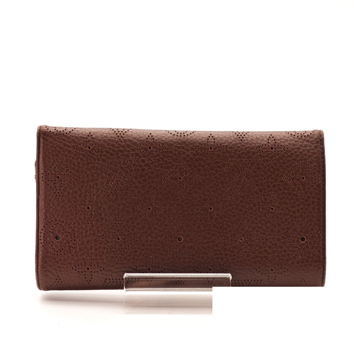 Louis Vuitton Portefeuille Amelia Folding Wallet Trifold Brown — view 3