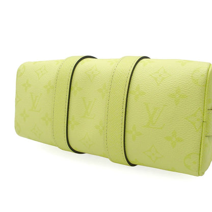 Louis Vuitton Keepall Bandouliere 25 Lemon Yellow Taigarama 2-Way Shoulder Bag — view 3